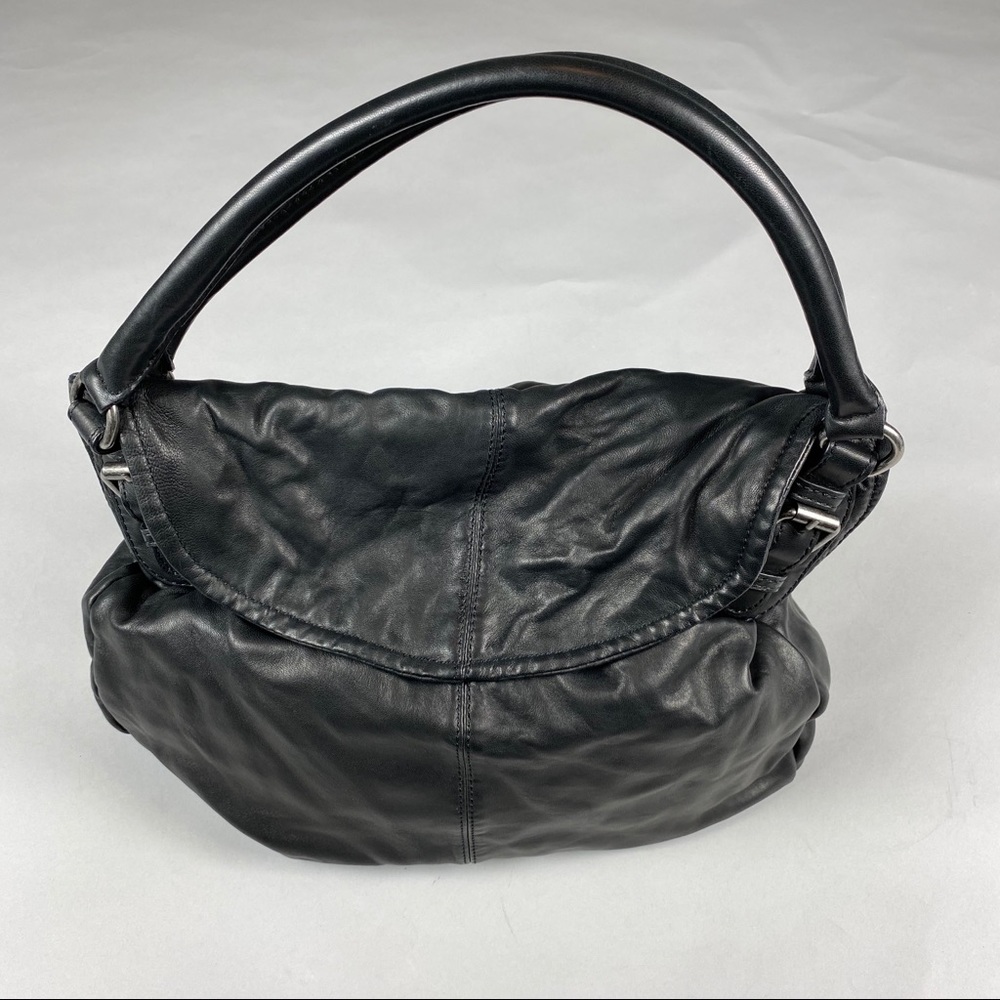 J JILL BLACK BUTTER SOFT HOBO/SHOULDER BAG